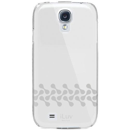 Gossamer by iLuv - Clear lightweight hardshell protective case with transparent patterned back for Samsung GALAXY S4 (Clear)