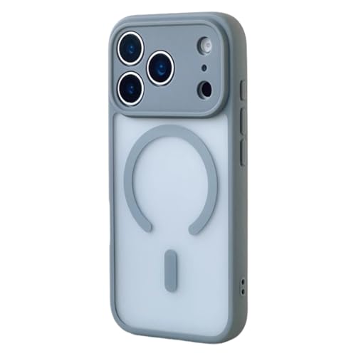 Coque silicone translucide haut de gamme pour iPhone 17 Pro Max gris