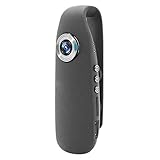 Leeadwaey Videocamera portatile della camma della clip della tasca della spia della macchina fotografica del corpo della polizia 1080P 130 gradi