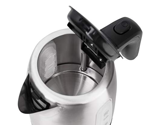 Adler Wasserkocher aus Metall mit einer Kapazität von 1 Liter und 1200 W Leistung AD 1273, 1630, Edelstahl, Rostfreier… – Bild 3