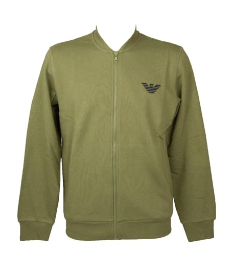 Sweat homme veste ouverte Emporio Armani en tissu polaire hiver 112107
