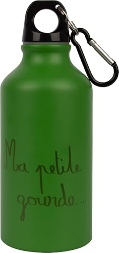 Gourde enfant BAMBINO C.A.O. aluminium 40 cl : bouteille réutilisable compacte vert sauge