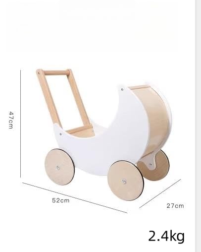Amazon | JOGIO乳母車 【ホワイト】 手押し車 人形遊び お母さん