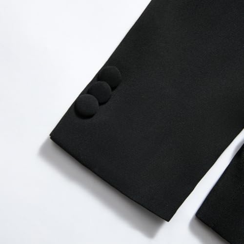 Plus Size Womens Suits Tuxedo 2 Piece Business Set Pant Suits for Women Dressy for Wedding Guest4