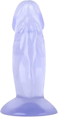 Miniatura 3 de Dlido anal pequeño con tapón anal, enchufe anal suave de 4.3 pulgadas y consolador realista para el punto G para adultos, juguetes sexuales para