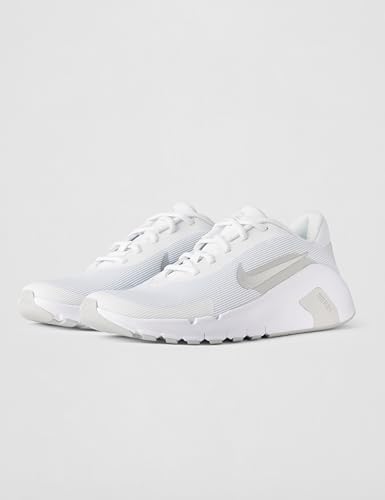 Nike W NIKE FLEX TRAIN WOMENS LACED SHOES, WHITE/MTLC SILVER-PHOTON DUST, 36