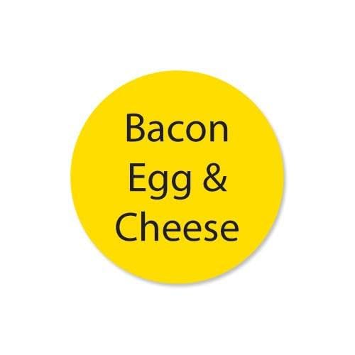 DuraMark 1 in Round Bacon Egg and Cheese Label by DayMark – Model 111258