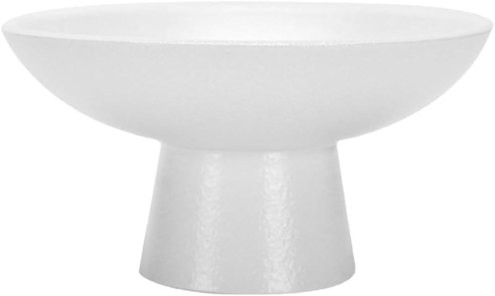 ABOOFAN Ceramic Footed Fruit Bowl Decorative Serving Dish 4.72In Pedestal Snack Plate for Kitchen Centerpiece Party Dessert Display