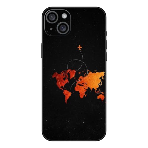 WRAP CRAFT Mobile Skin Sticker Compatible with Apple iPhone 15 Plus Skin Not Back Cover, Camera & Back Protector Mobile Skin Wrap; Apple 15 PLUS-KE-157- Best and cheap mobile covers in India