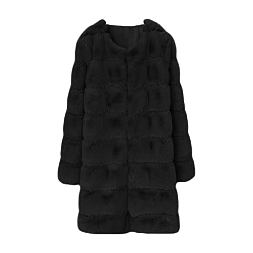 Veste Sherpa femme oversize coupe floue en fausse fourrure à manches longues