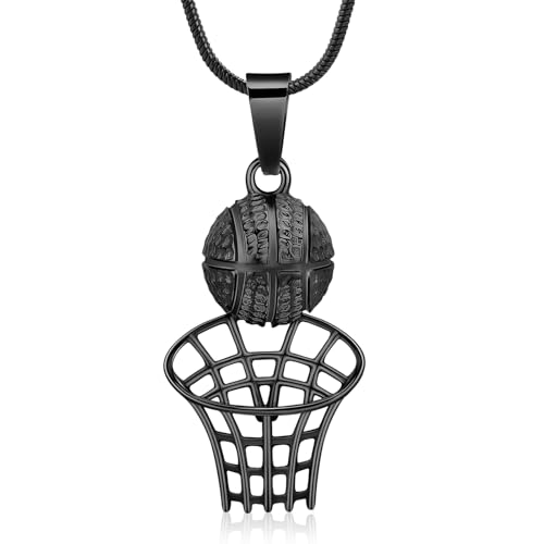 Stainless Steel Basketball Memorial Urn Jewellery Pendant Hold Cremation Keepsake Necklace for Ashes