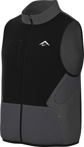 Nike Trail Aireez Men's Running Packable Vest, Black/Anthracite/Summit White, Large
