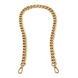 Xiazw Medium Size Fabulous Metal Shoulder Crossbody Purse Strap Replacement Bag Chain Accessories (26‘’, Antique Gold)