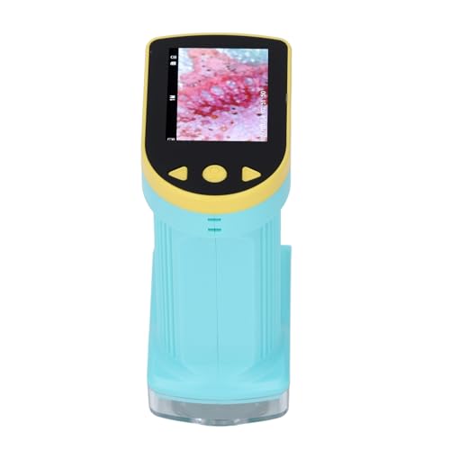 Image of Little Scientist Microscope, Handheld Pocket Miniscope with LED Light, Portable Mini Microscope for Educational Science, 32GB SD Card Included, Blue