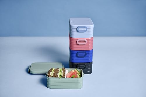 Miniatura 6 de Mepal - Fiambrera Take a Break midi - Lonchera para llevar - Lunch Box para 2 Sandwiches o 4 Rebanadas de pan - Meal Prep - Apto para Lavavajillas - 900 ml - Vivid Blue