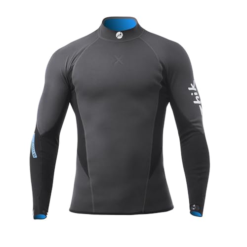 Zhik 2026 Mens Microfleece X Neoprene Wetsuit Top DTP-0580-BLK - Black -