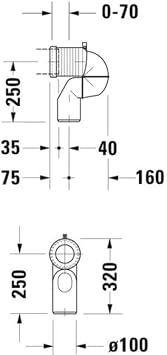 Duravit Drain Pipe 8990250000 White
