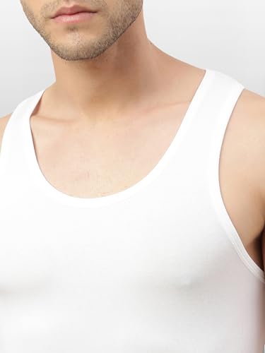 Image of Freecultr Vest for Men | Bamboo Sleeveless Super Soft Round Neck Gym Comfort Vests | Workout Regular Fit Innerwear | Breathable Sando with Long Hemline | Set of Three Pieces