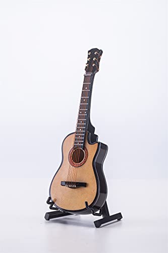ALANO Modèle de guitare miniature, Mini ornement musical en bois, Mini Instrument de musique décorations de guitare - Les Beatles, Paul McCartney, John Lennon, RIngo Starr, George Harrison ALANO Modèle de guitare miniature, Mini ornement musical en bois, Mini Instrument de musique décorations de guitare