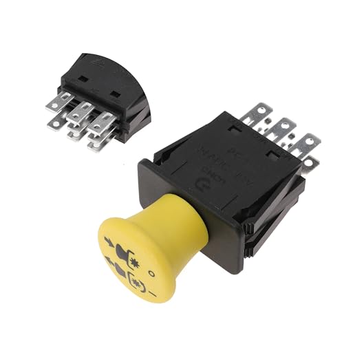 Clutch PTO Switch 8 Terminals for Delta for Bobcat for Exmark for Grasshopper for Scag for EverRide for ZTR for Toro for Everride Compatible with 183925 136574 13248 1-633673 6201-342 103-5221 5 AMP