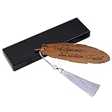 Lesezeichen Feder aus Holz Abschiedsgeschenk Kollegen Jobwechsel Erzieherin Abschluss Ruhestand Rente Abitur Geschenk für Rentner Lehrer Frauen Männer