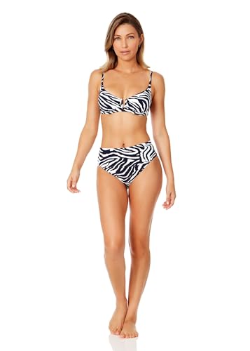 Women's Zebra Shadow V Wire Underwire Bikini Swim Top3