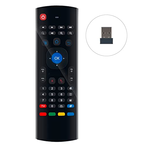 VINABTY MX3 2.4G Infrared Replacement Remote Compatible with Android Smart TV Box IPTV Xbox, Black - Image 3