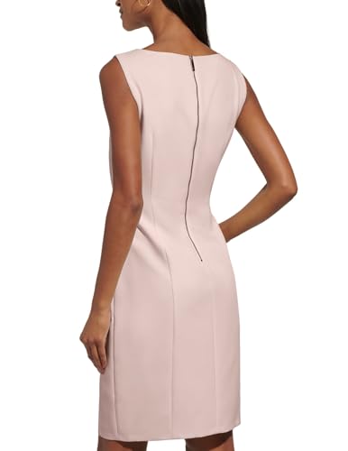 Tommy Hilfiger Women's Sleeveless Boat Neck Fold Detail Sheath Mini Dress4