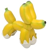 Creative Banana Balloon Dog Resin, Home Decor Statue, Standing Puppy Sculpture, Modern Animal Art Crafts, Creative Collectible Figurine, Tabletop Ornament, Gift for Dog Lover