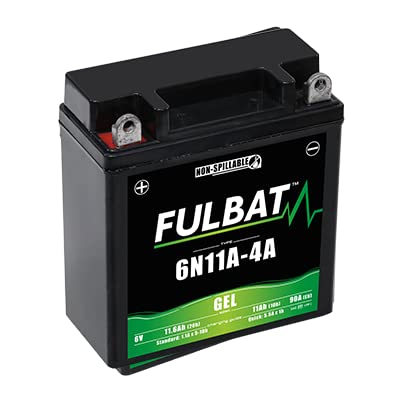 Batterie moto Fulbat Gel 6N11A-4AF 6V 11.6Ah pour deux-roues anciens
