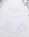 inlzdz Vestido Patinaje Artistico Maillot para Niña Traje Deportiva Elástica de Patinaje...