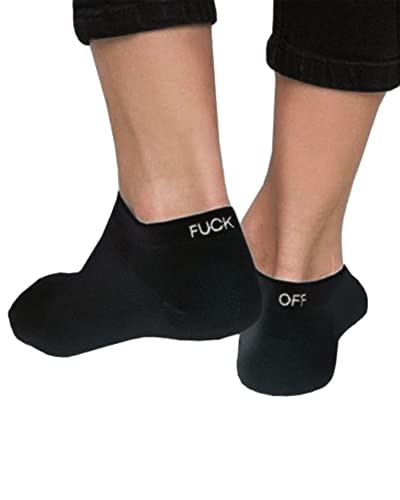Coshang FUCK OFF Swear Word Curse Printed Stockings Novelty Crew Socks Funny Men Tube Stocking Gifts