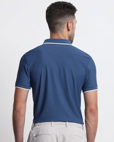 Image of MUFTI Black Solid Polo T Shirt