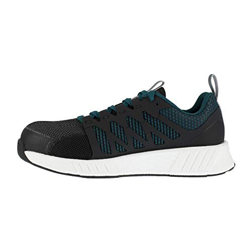 Image of Reebok Womens Rb314 Womens Fusion Flexweave Work Safety Toe Athletic Work Shoe Heritage Teal
