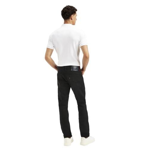 Image of Men's Slim Fit Black Jeans