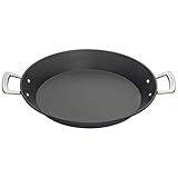 Contenido: 1x Le Creuset Paellera de aluminio antiadherente, Ø 32 cm, dimensiones: 41 x 32,9 x 5,4 cm, peso: 1,38 kg, color: antracita/plateado