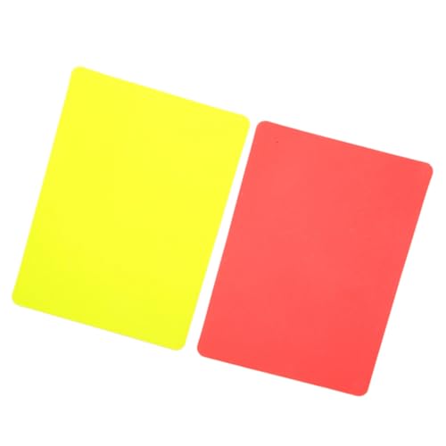 Tarjetas de árbitro roja y amarilla para fútbol miniatura 2