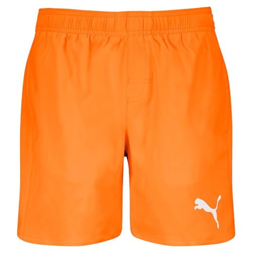 PUMA Jungen Mid Length Shorts, Sun Orange, 140 EU