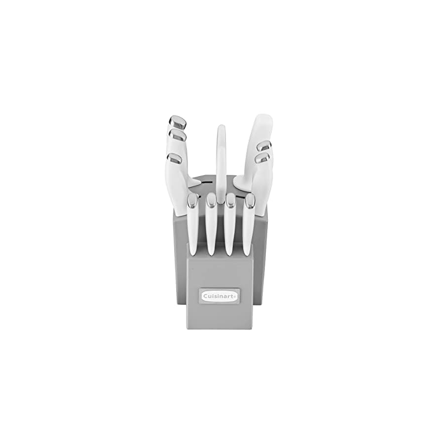 Cuisinart-C77SSW-12PG-Color-Pro-Collection-12-Piece-Knife-Block-Set-White-with-Grey-Block Cuisinart C77SSW-12PG Color Pro Collection 12 Piece Knife Block Set, White with Grey Block