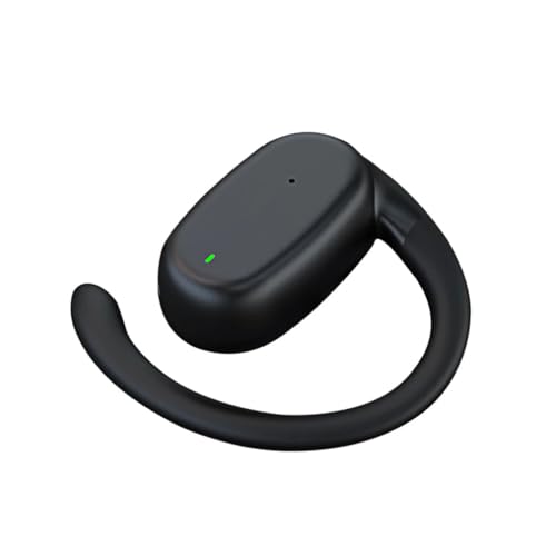 Auriculares Bluetooth abiertos con gancho para la oreja, auricular izquierdo individual OWS auriculares inalámbricos de música estéreo con reducción de ruido auriculares para iPhone y Android