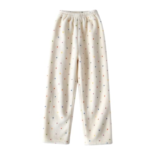 Fluffy Pajama Pants For Women Smooth Fuzzy Plush Pajama Pants Cute Bottoms - image 3