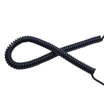 Spring Spiral 3 Core Electric Extensible Cable 0.5mm Square 2.5 Meters