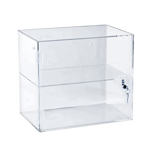 Azar Displays 255400 Clear Acrylic Lockbox Countertop Display, Clear - Thumbnail 4