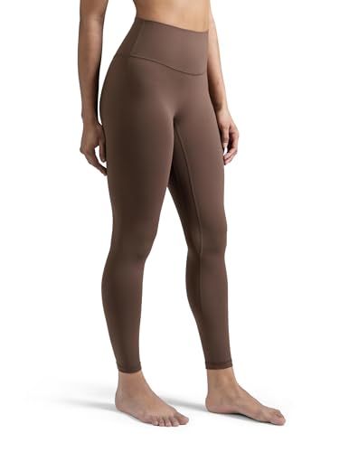 Colorfulkoala Dreamlux No Front Seam Leggings for Women 25"/28" Inseam, Seamless High Waisted Buttery Soft Yoga Pants