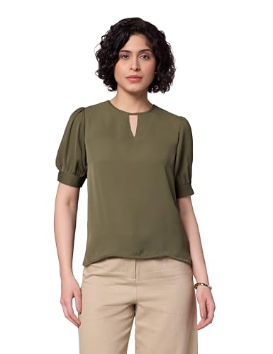 Image of Symbol Premium Women's Puff Sleeve Top | Regular Fit | Desk-to-Dinner (Available in Plus Sizes)