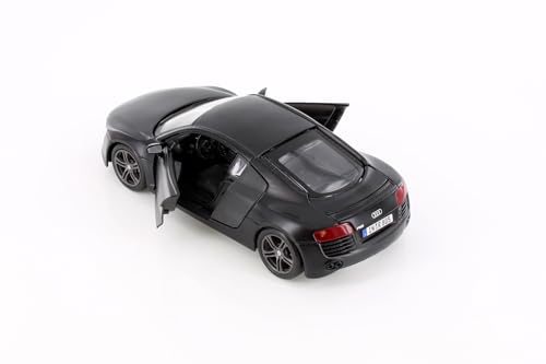 Audi R8 Hard Top, Negro Mate - Modelo a Escala 1:24 miniatura 6