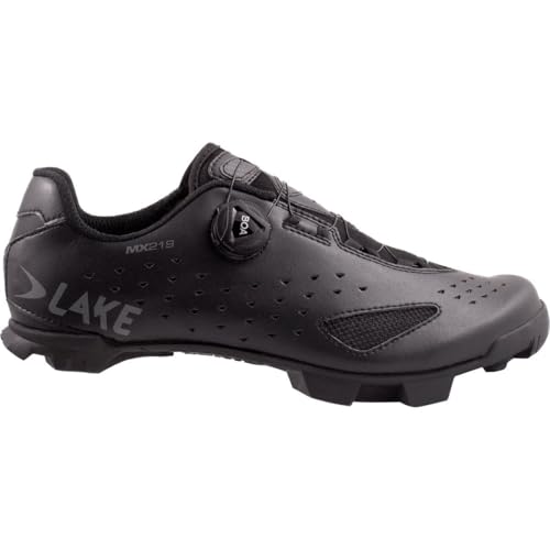Lake Mx219 Cycling Shoe - Men's Black/Grey, 42.0