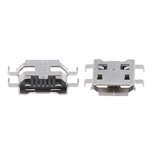 Suporun 10 peças micro USB tipo B 5 pinos fêmea SMD 4 pinos soquete conector DIP fêmea micro USB tom