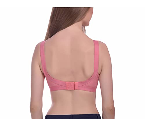 Image of Viral Girl Women's Wire-Free Cotton Hosiery Bra | Non-Padded, Full Coverage, Adjustable Straps | Soft Comfortable Innerwear with Hook & Eye Closure for Everyday Use