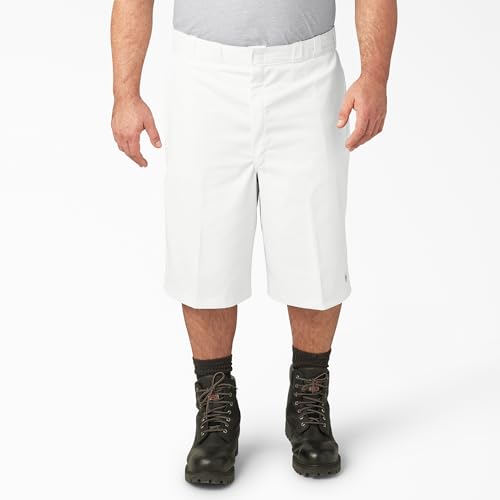 Dickies Men’s 13-Inch Loose Fit Work Shorts – Durable Outdoor Uniform Shorts with Multi-Pockets for Men on The Job, White, 32 - image 8